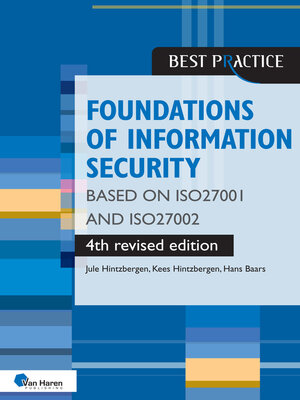 cover image of Foundations of Information Security based on ISO27001 and ISO27002 – 4th revised edition